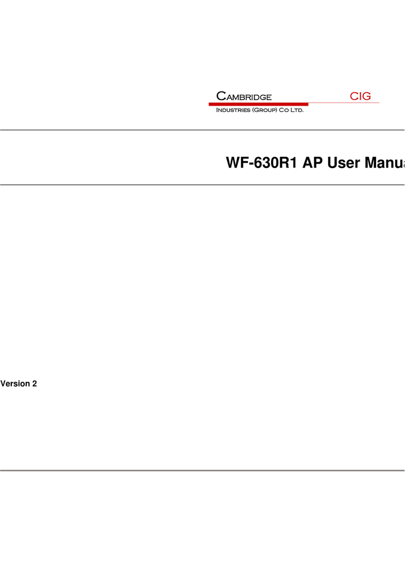 CAMBRIDGE WF-630R1 user manual