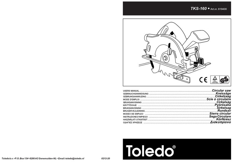 Toledo TKS-160 user manual