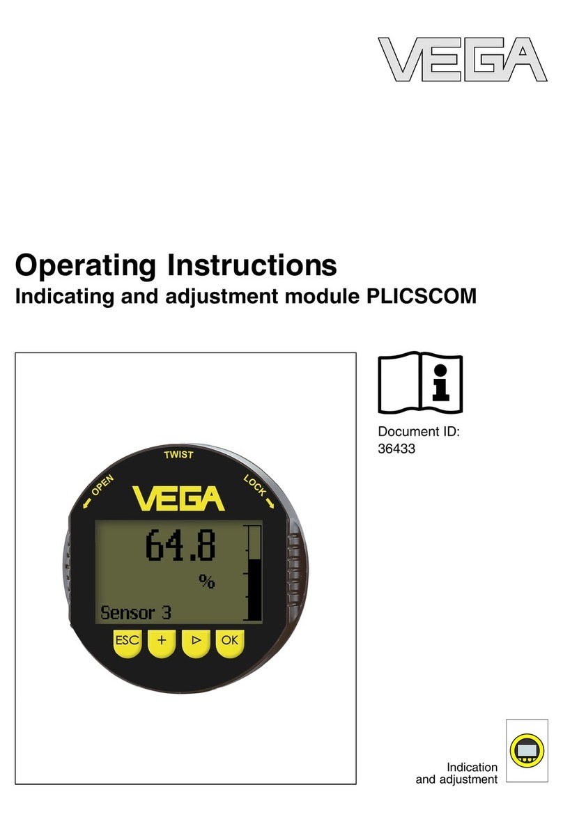 Vega plicscom operating instructions