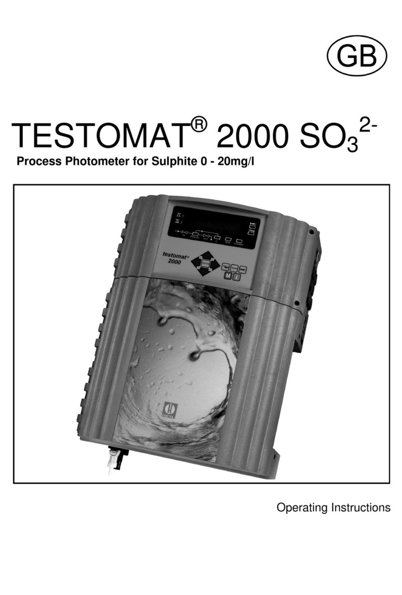 Testomat 2000 SO3 2- operating instructions
