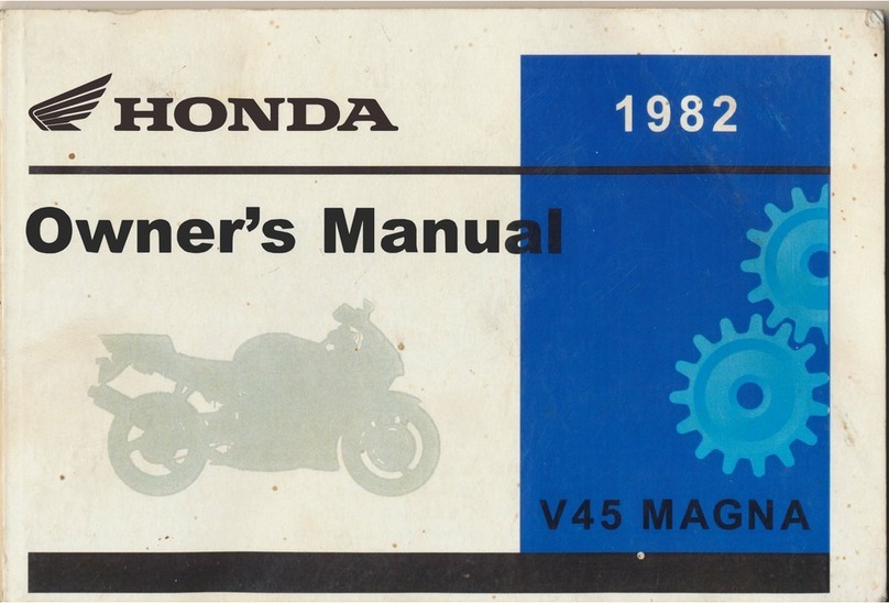 Honda V45 Magna 1982 owner's manual