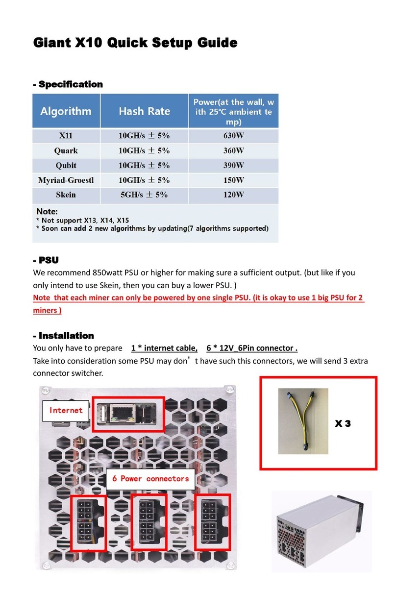 Baikal Miner Giant X10 Quick setup guide Baikal Miner Giant X10 Quick setup guide