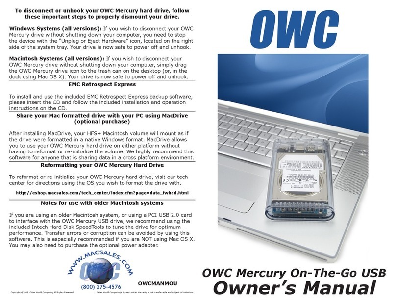 OWC On-The-Go USB User manual