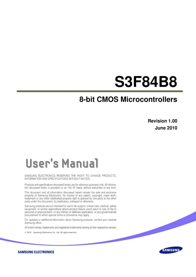 Samsung S3F84B8 User manual Samsung S3F84B8 User manual