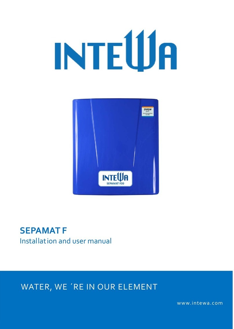 Intewa SEPAMAT F 20 Installation and user manual