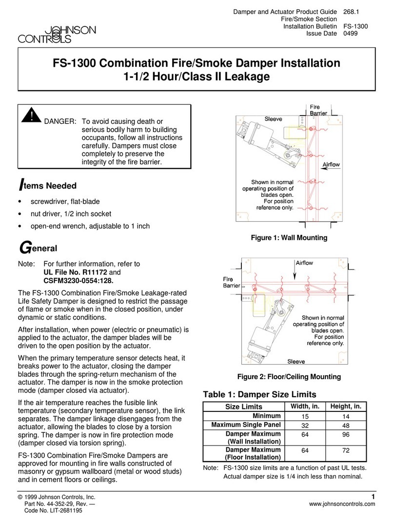 Johnson Controls FS-1300 User manual