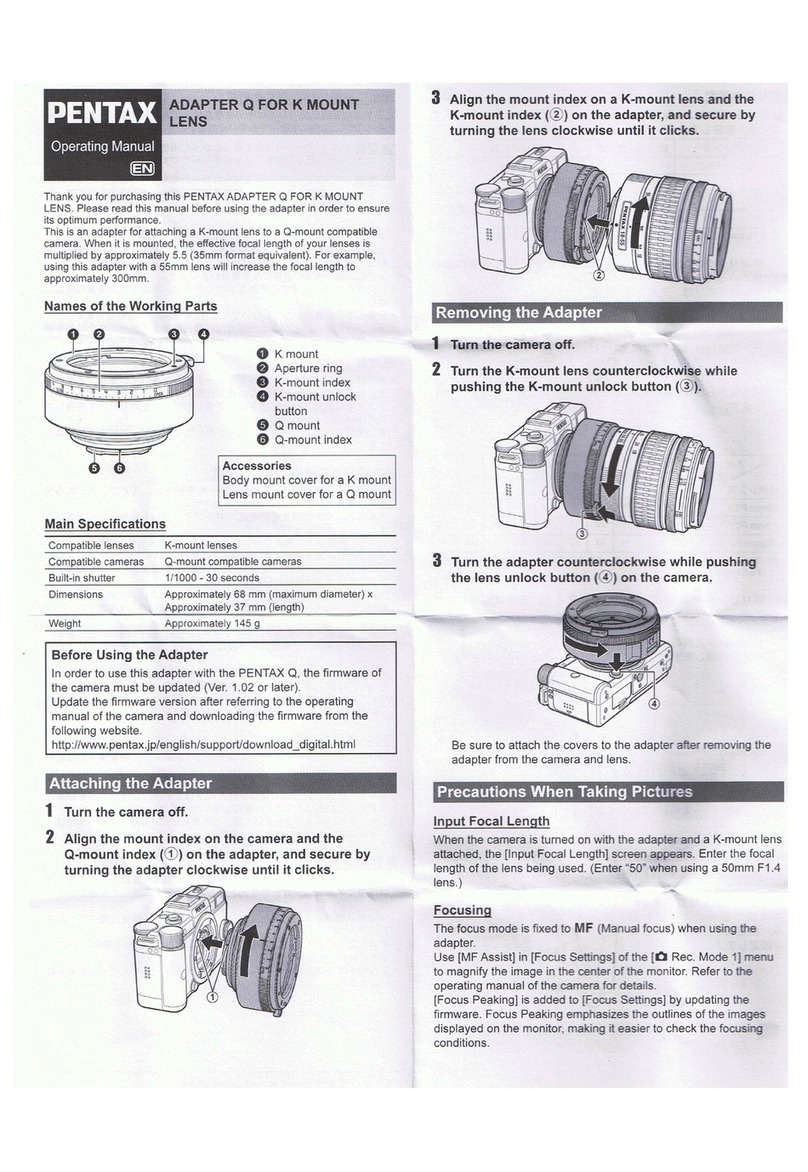 Pentax Q operating manual