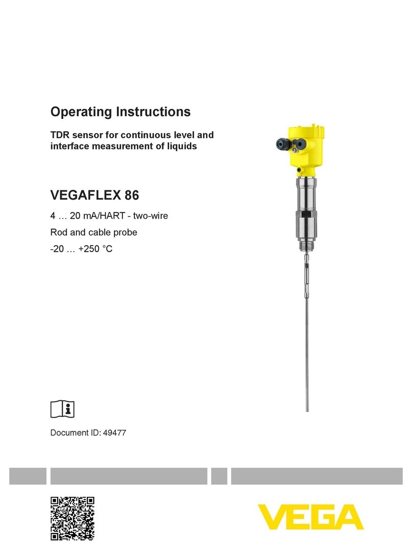 Vega VEGAFLEX 86 operating instructions