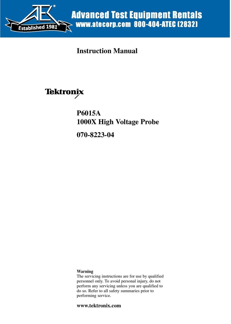 Tektronix P6015A User manual