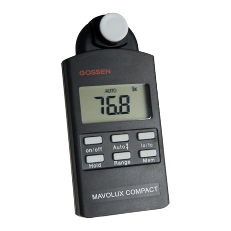 Gossen MetraWatt MAVOLUX COMPACT User manual