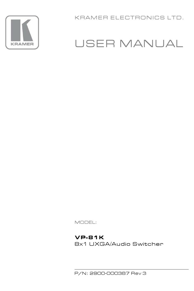 Kramer VP-81K User manual