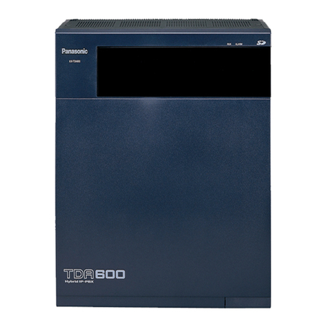 Panasonic KX-TDA600 - Hybrid IP PBX Control Unit Max. 1008... User manual