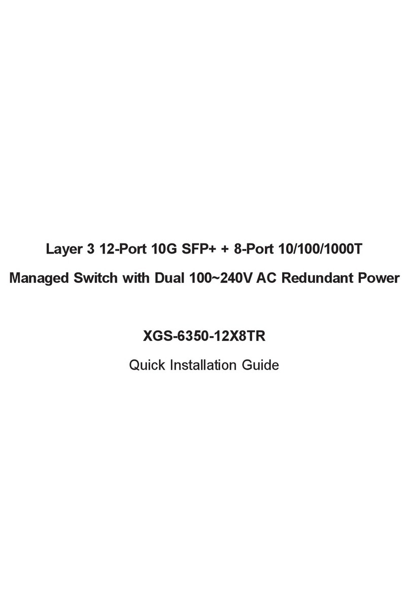 Planet XGS-6350-12X8TR User manual