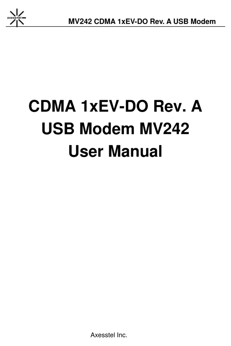 Axesstel MV242 User manual