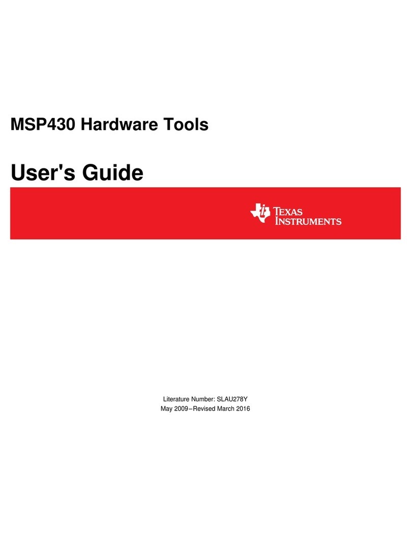 Texas Instruments Serial Programming Adapter MSP430 User manual