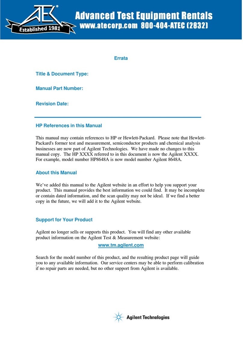 Agilent Technologies Auroraduet N1726A User manual