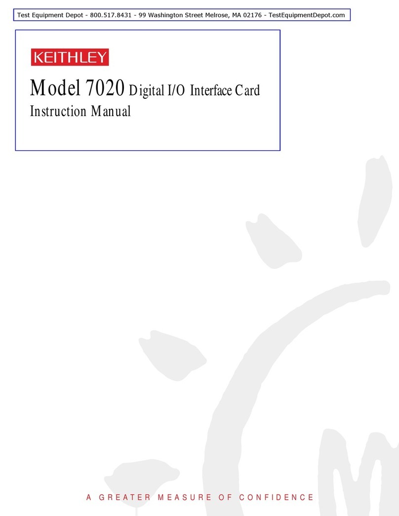 Keithley 7020-D instruction manual