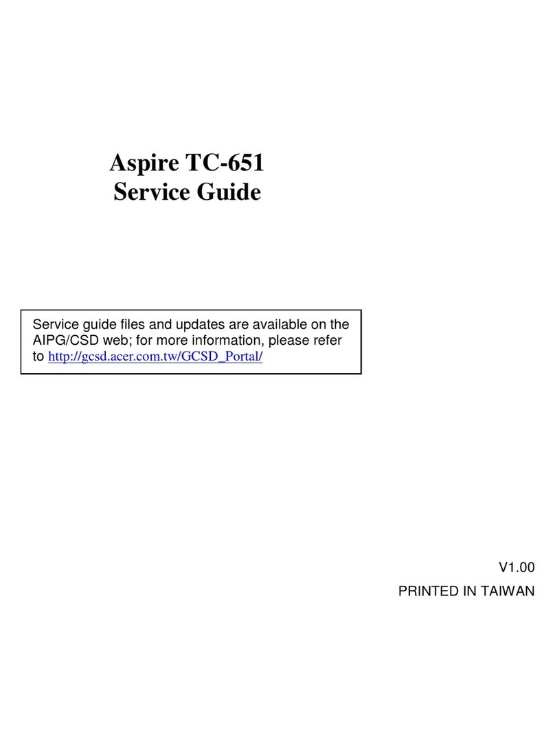 Aspire TC-651 Service guide