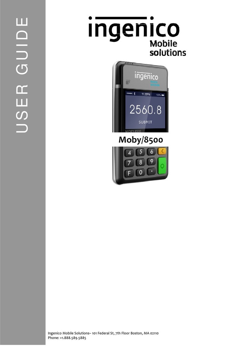 Ingenico Moby/8500 User manual Ingenico Moby/8500 User manual