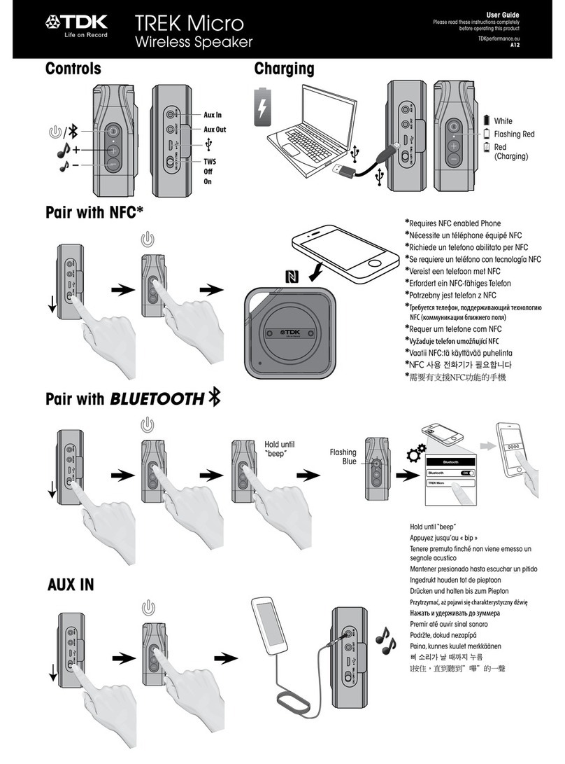 TDK TREK Micro User manual