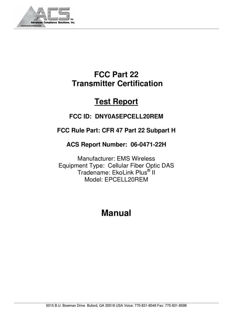 EMS EkoLink Plus EPCELL20REM Operator's manual