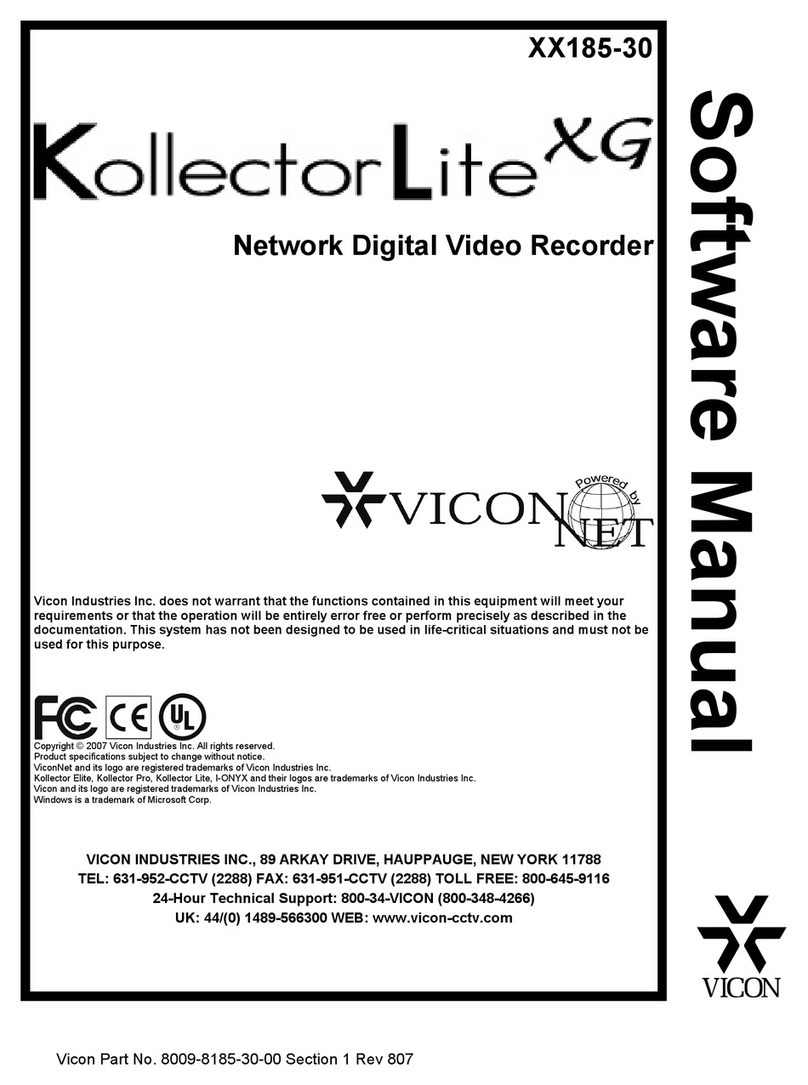 Vicon KollectorLite XG Software manual