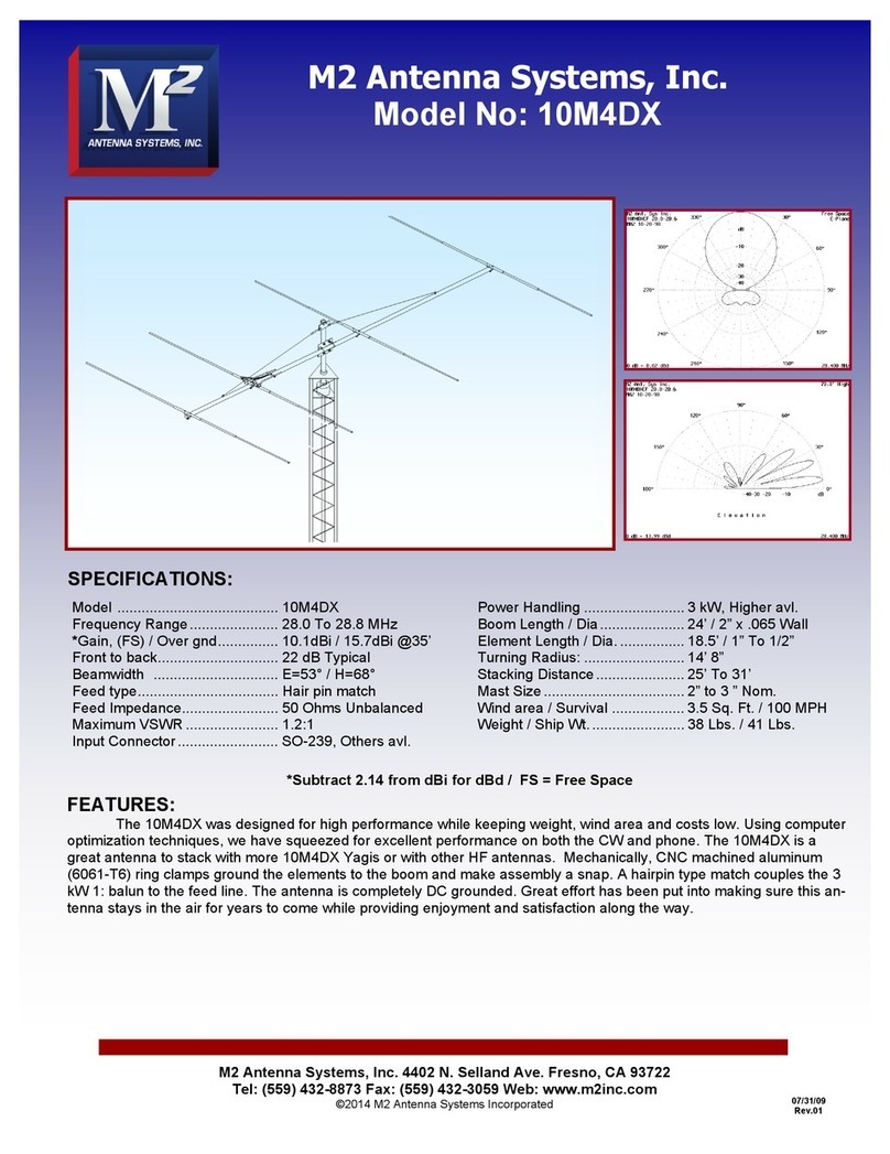 M2 Antenna Systems 10M4DX User manual