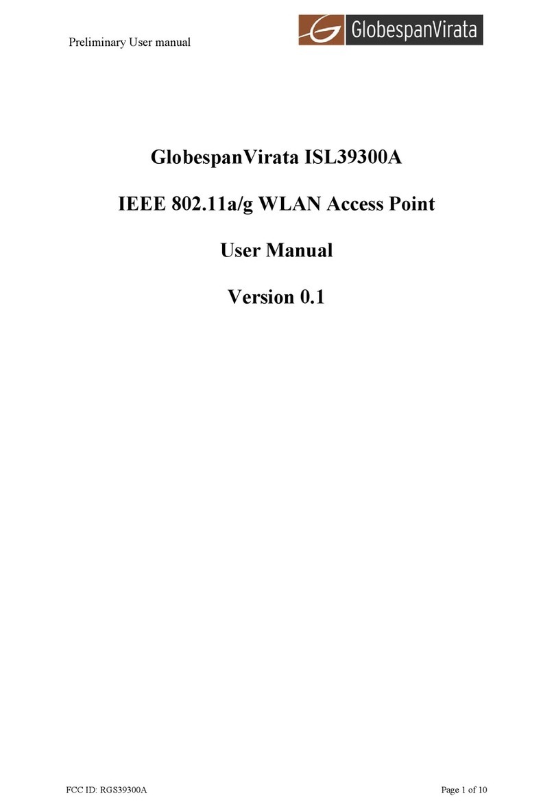 Globespan Virata ISL39300A user manual