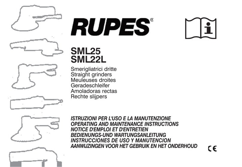 Rupes SML25 Operating and maintenance instructions