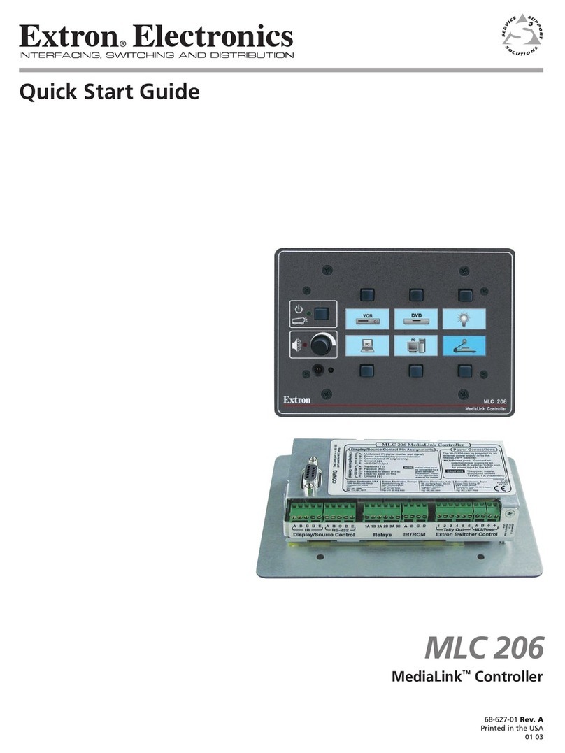 Extron electronics MLC 206 User manual