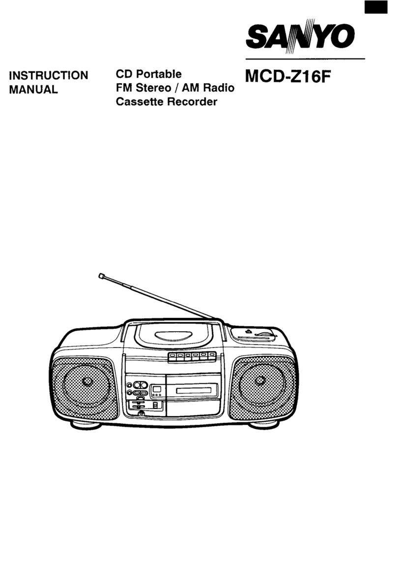 Sanyo MCD-Z16F User manual