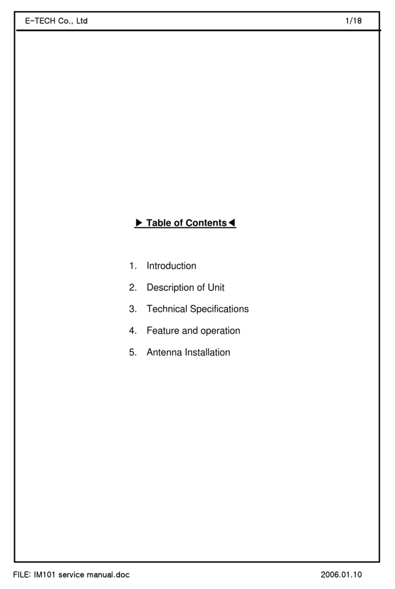 E-Tech IM101 User manual