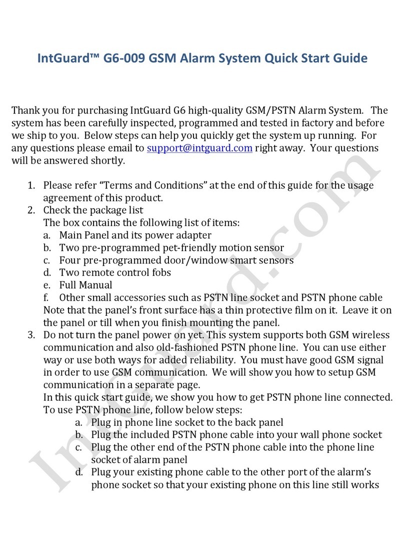 IntGuard G6-009 quick start guide