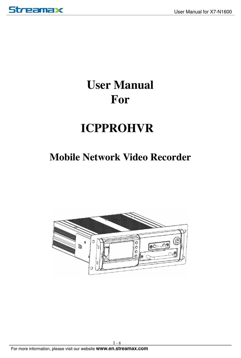 Streamax ICPPROHVR User manual