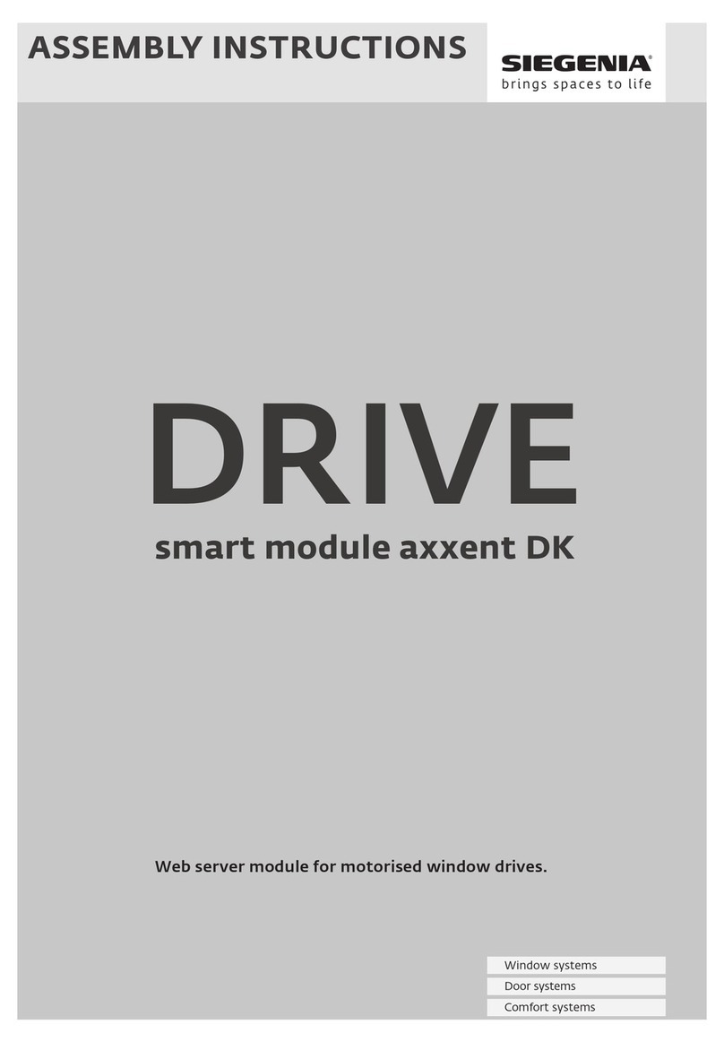 Siegenia DRIVE axxent DK Assembly instructions
