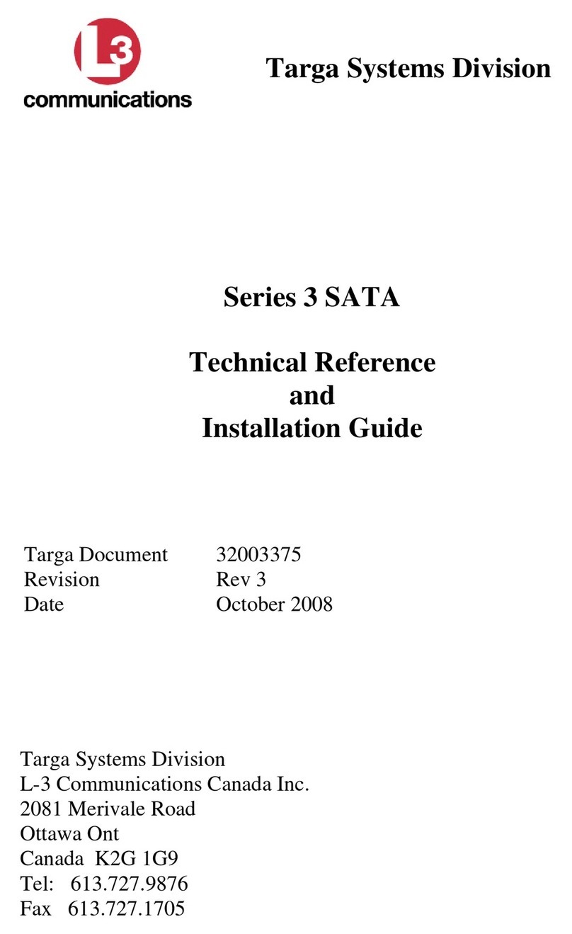 Targa Series 3 SATA Technical reference and installation guide