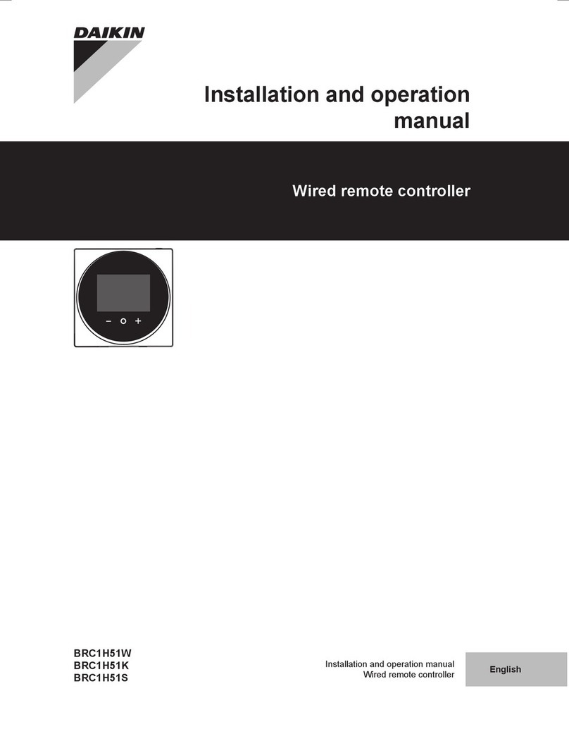 Daikin BRC1H51W User manual