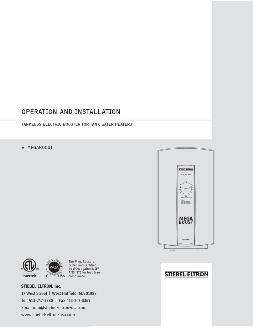 STIEBEL ELTRON MEGABOOST Instruction Manual