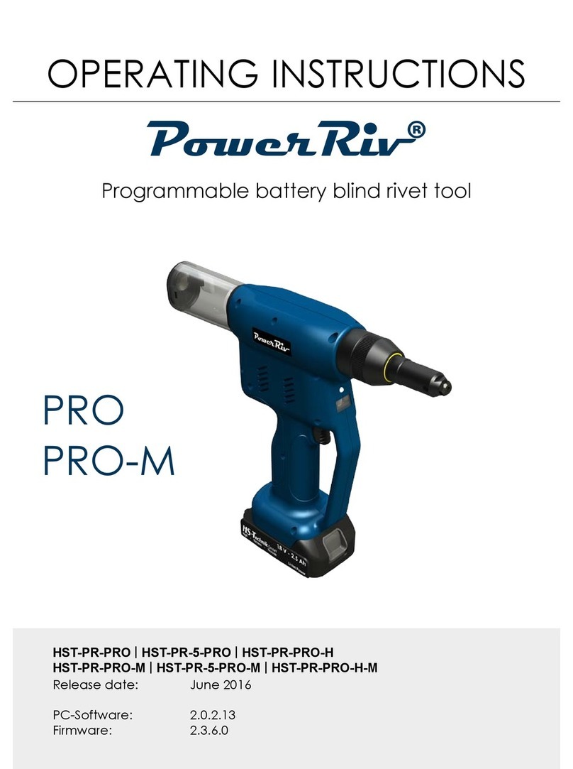 PowerRiv HST-PR-PRO operating instructions