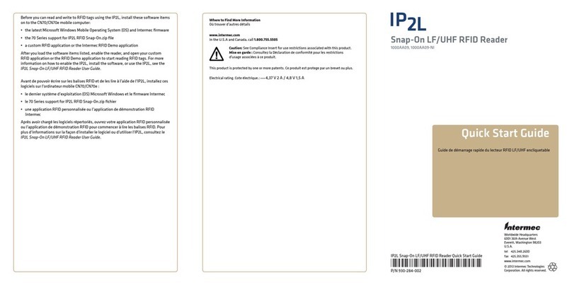 Intermec IP2L User manual