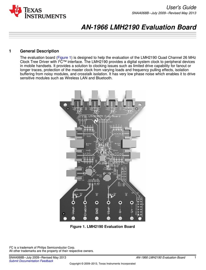 Texas Instruments AN-1966 LMH2190 User manual