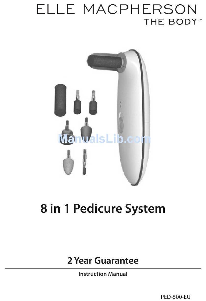 Elle macpherson The Body PED-500-EU instruction manual Elle macpherson The Body PED-500-EU instruction manual