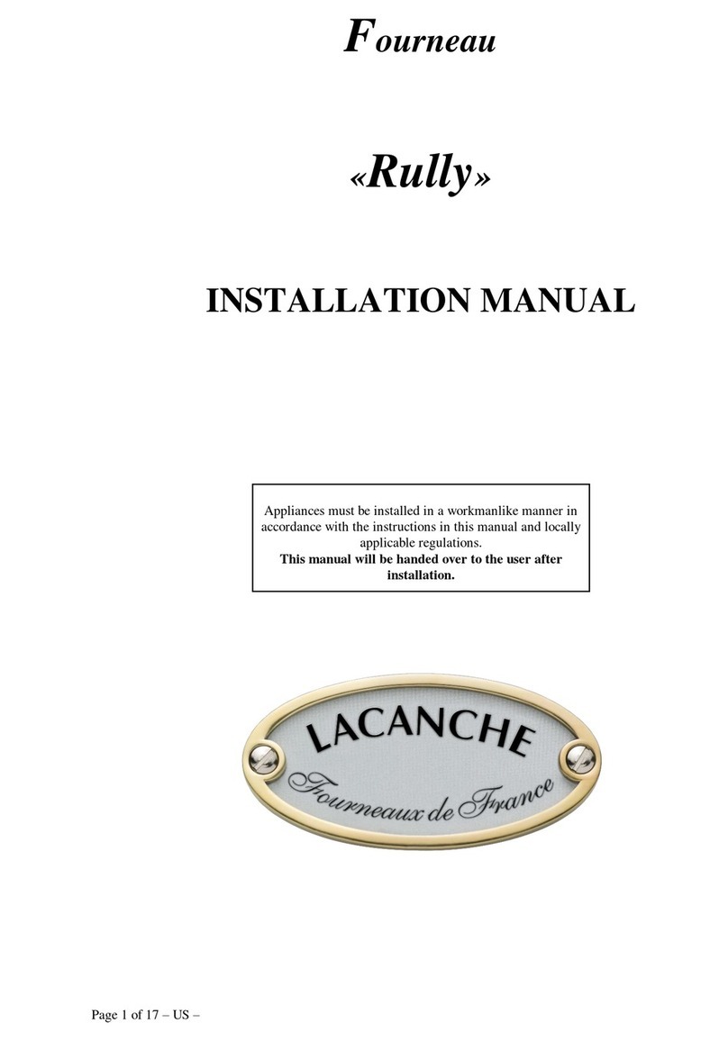 Lacanche RULLY installation manual