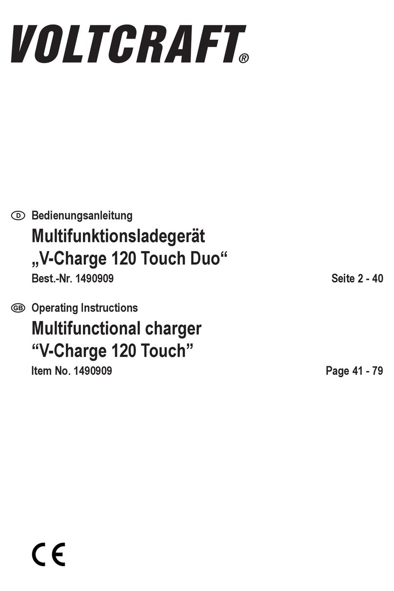VOLTCRAFT V-Charge 120 Touch User manual