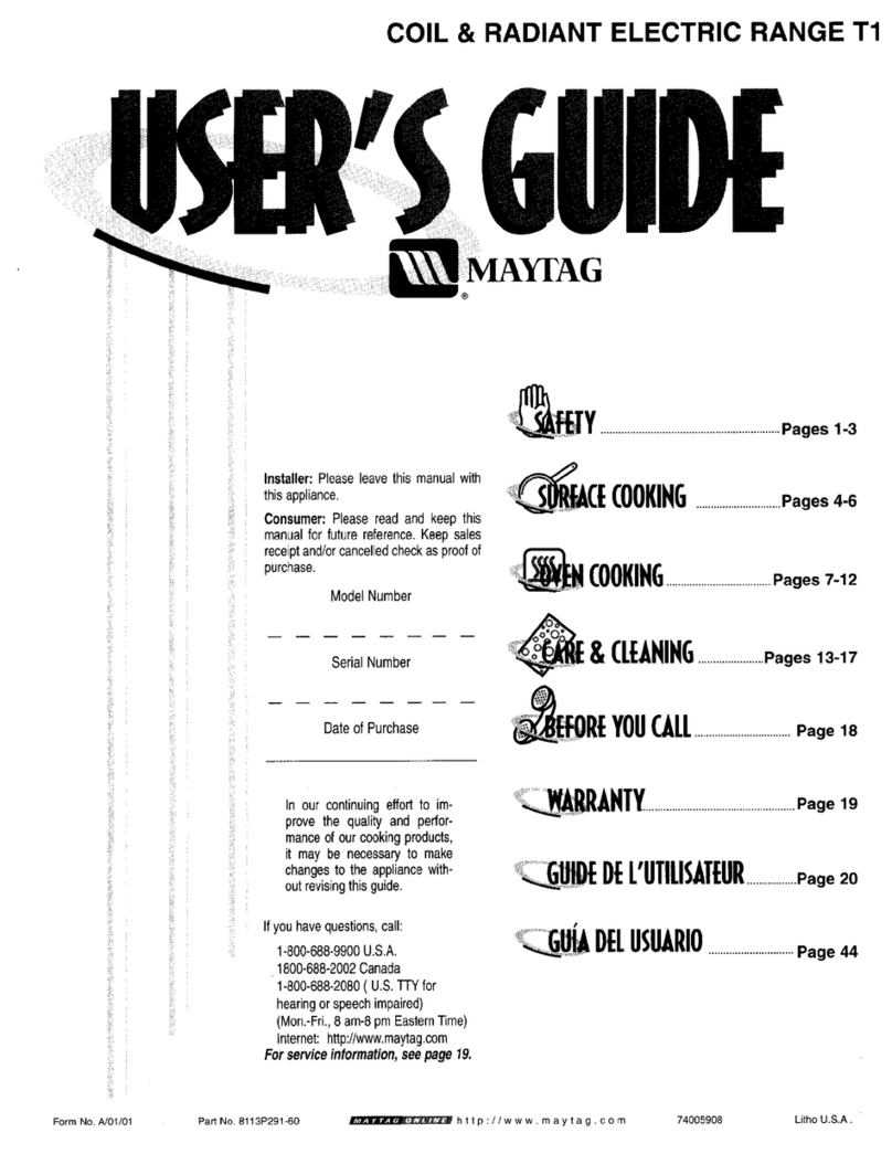 Maytag MER5570BCQ user guide