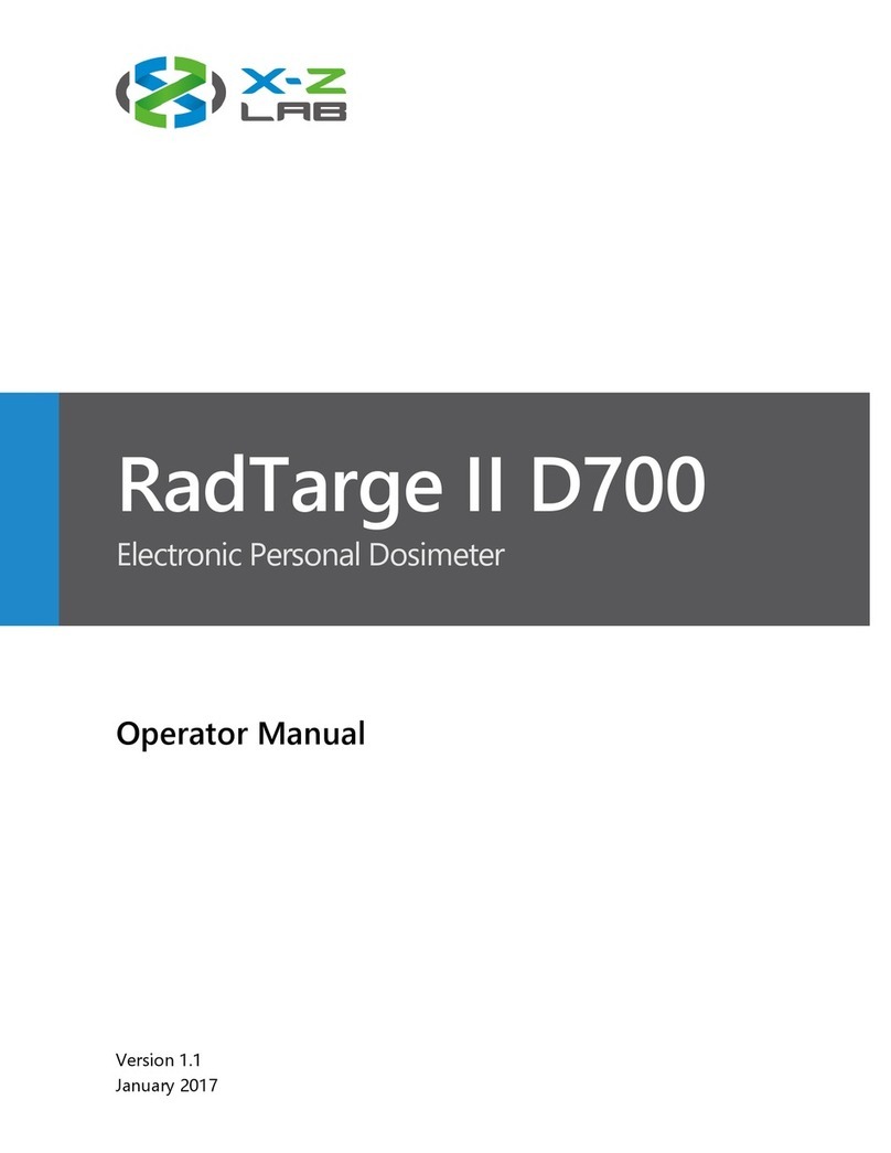 X-Z Lab RadTarge II D700 Operator's manual
