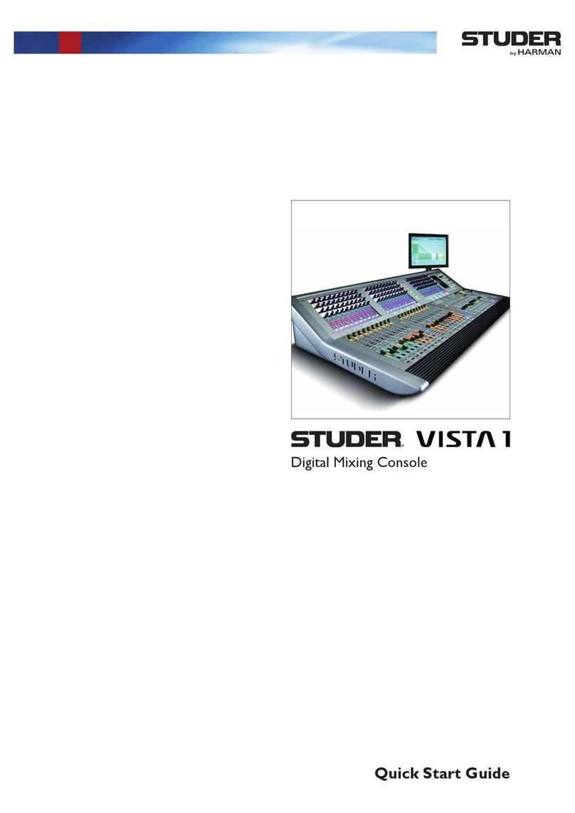 Studer Vista 1 User manual