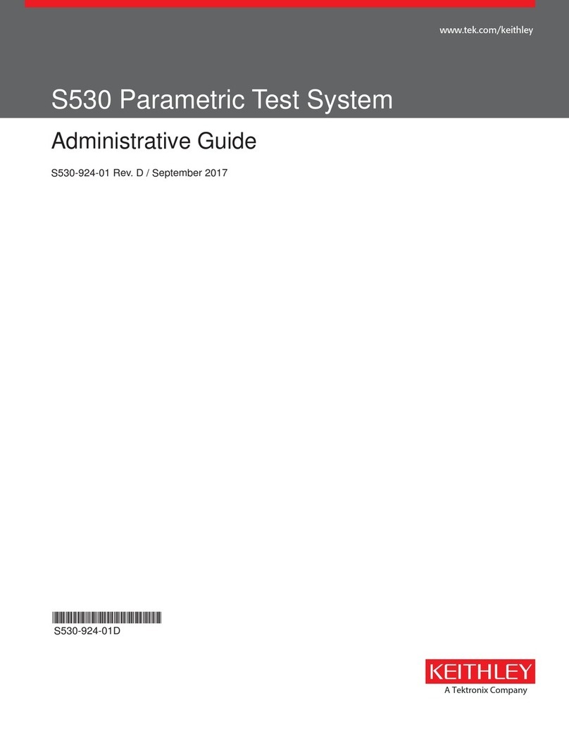 Keithley S530 User manual