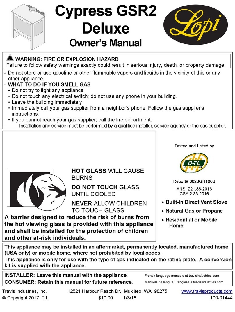 Lopi Cypress GSR2 Deluxe owner's manual Lopi Cypress GSR2 Deluxe owner's manual