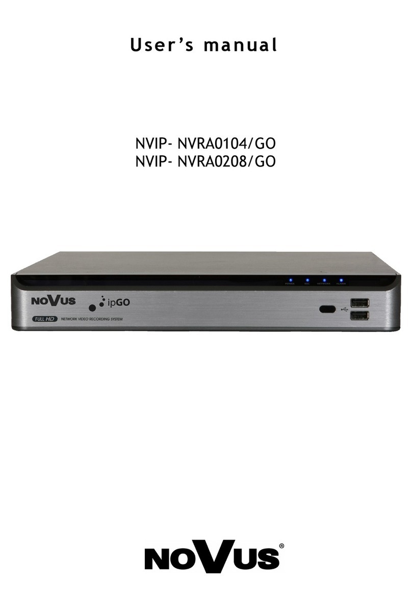 Novus NVIP- NVRA0104/GO user manual